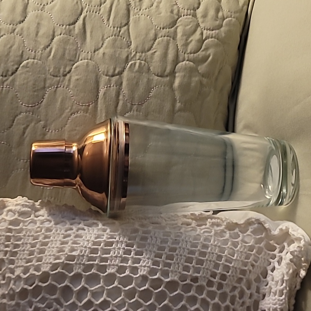 Drink Cocktail Shaker Glass with Copper Set (NWOT)